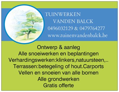 tuinmannen Westmeerbeek TUINEN VAN DEN BALCK
